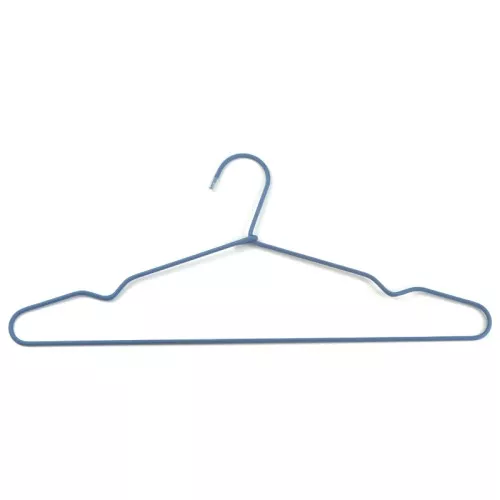 Плечики для одежды 3шт. нержавеющая сталь / ткань Metal 44,5см в ассорти, черный / голубой / белый