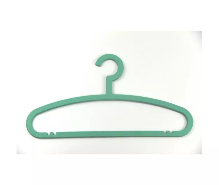 Clothes hangers 5 pieces plastic Basic 42,5cm assorted, light blue/green/red/grey/green/yellow