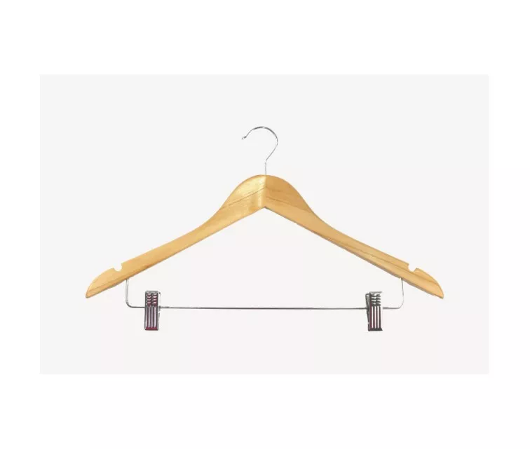 Плечики для одежды с зажимами 2шт. дерево Wood 44,5см