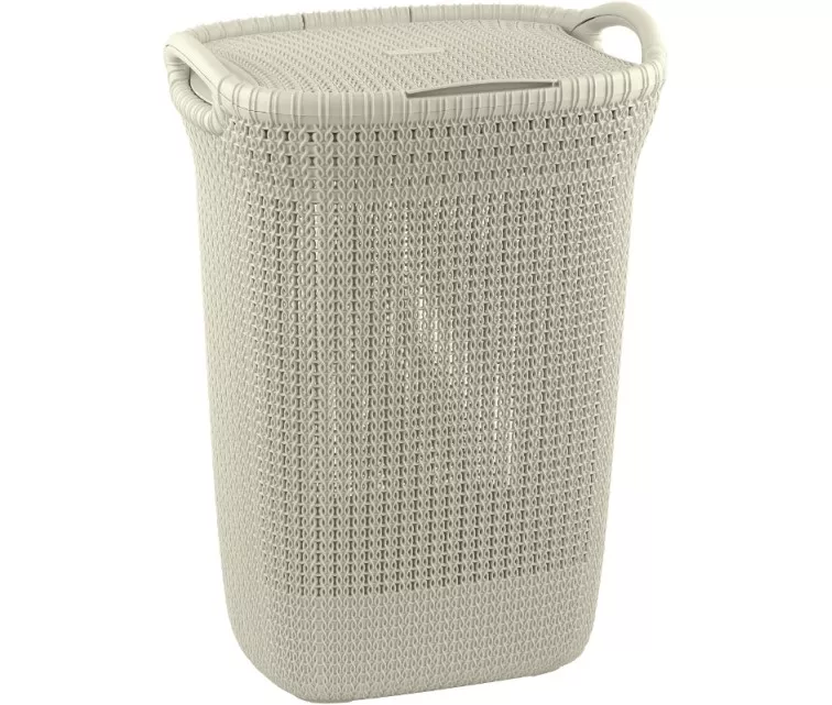 Skalbinių dėžė Knit 57L 45,2x34,1x61,4cm balta