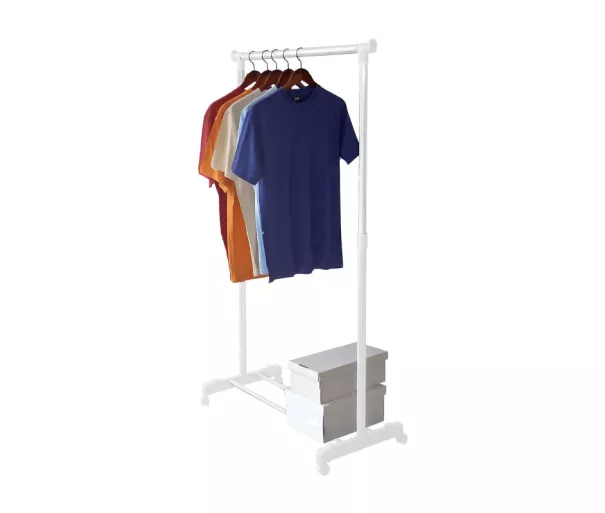 Deluxe Clothes Rack White 88x43x98-175cm white
