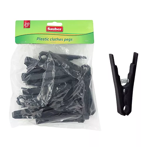 Защипки 20шт, черныe