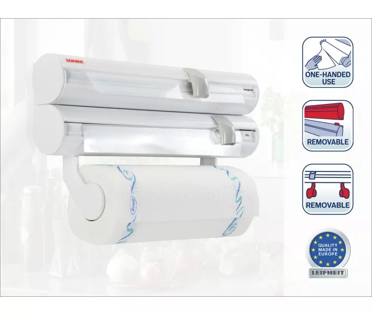 Leifheit laikiklis popieriui, folijai ir maistinei plėvelei Rolly Mobil