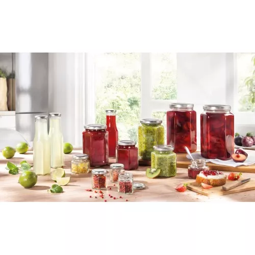 Šešiakampis stiklinis indelis LEIFHEIT, 47 ml