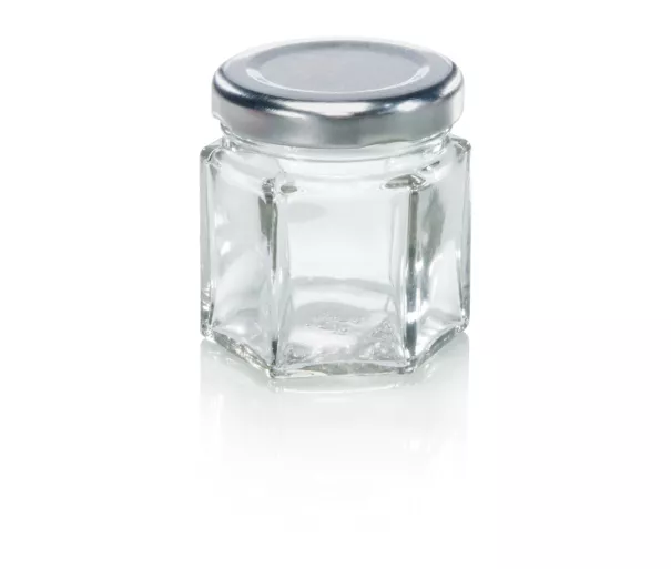 LEIFHEIT Hexagonal glass jar 47ml