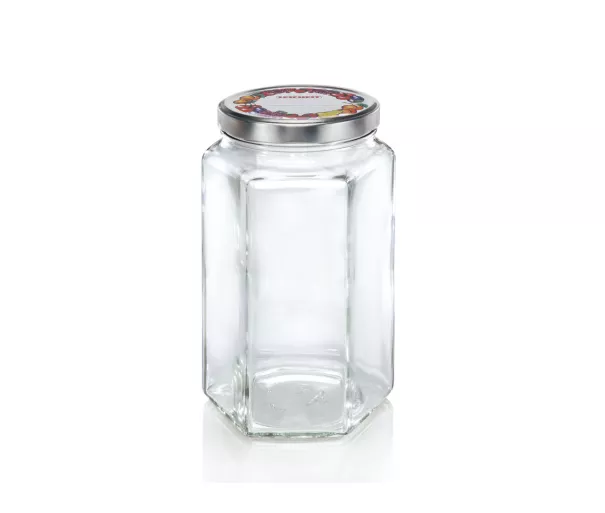 Šešiakampis stiklinis indelis Leifheit, 1.7 l