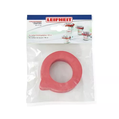 LEIFHEIT Запасные резиновые кольца 6 шт. 43x71 мм для герметичных банок 135 мл