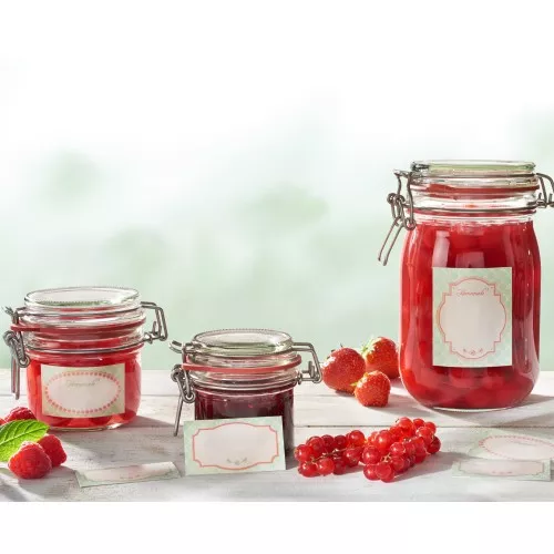 LEIFHEIT Hабор наклеек для баночек пастельный тона 