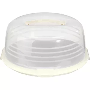 Kūkas transportēšanas kaste apaļa Ø34,7x15,6cm krēmkrāsā