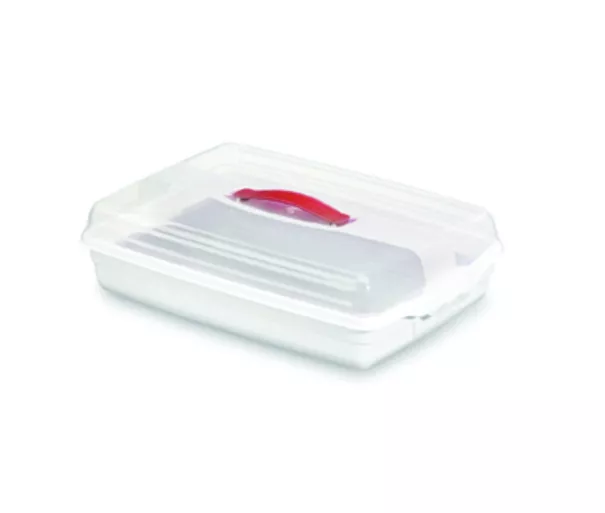 Cake transport box rectangular 45x29,5x11,1cm white