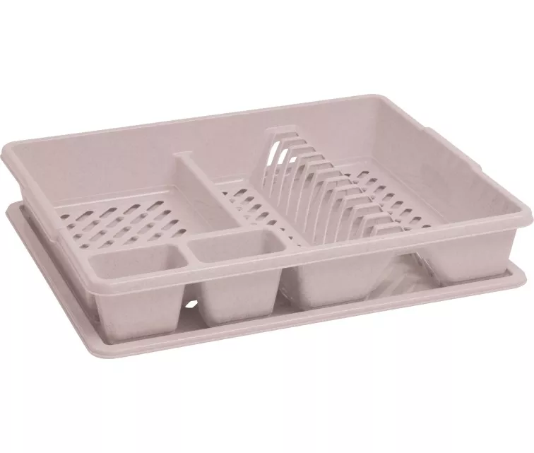 Сушилка для посуды 45x38x8,8cм бежевая