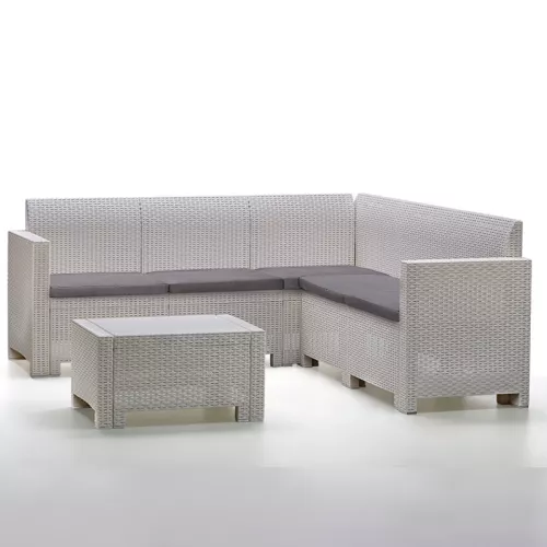 Garden furniture set Set Nebraska Corner white