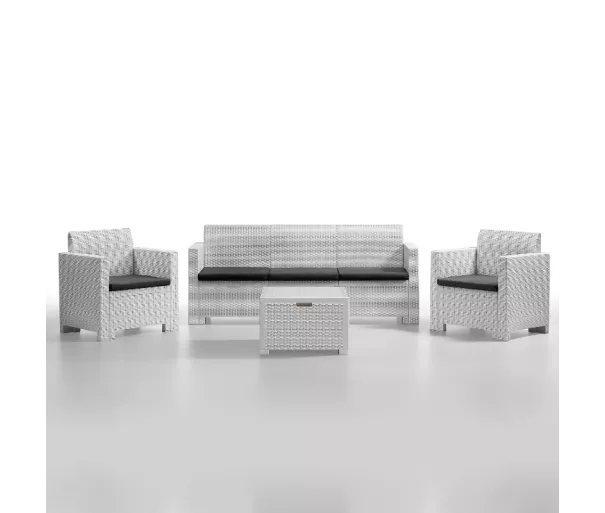 Garden furniture set Set Nebraska 3 white