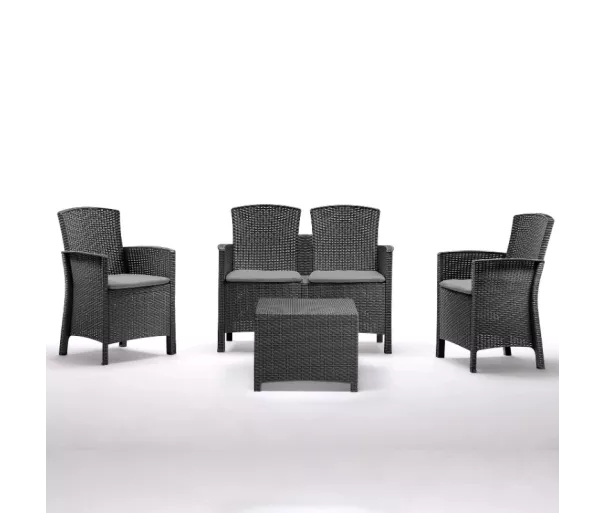 Garden furniture set Set Lido 2 Storage grey