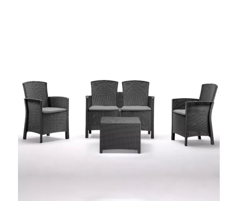 Комплект садовой мебели Set Lido 2 Storage серый