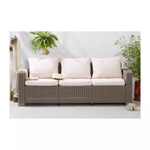 Garden sofa California 3 Seater Sofa beige