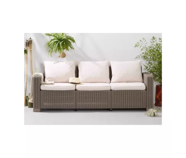 Garden sofa California 3 Seater Sofa beige